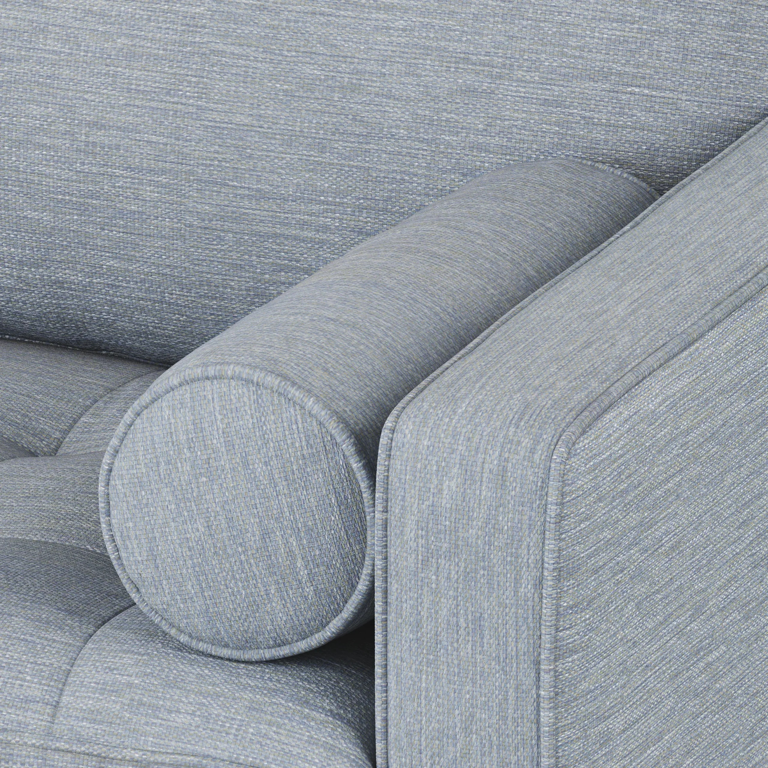Sven 72_ Tufted Loveseat - Silver Light Blue - Image 5