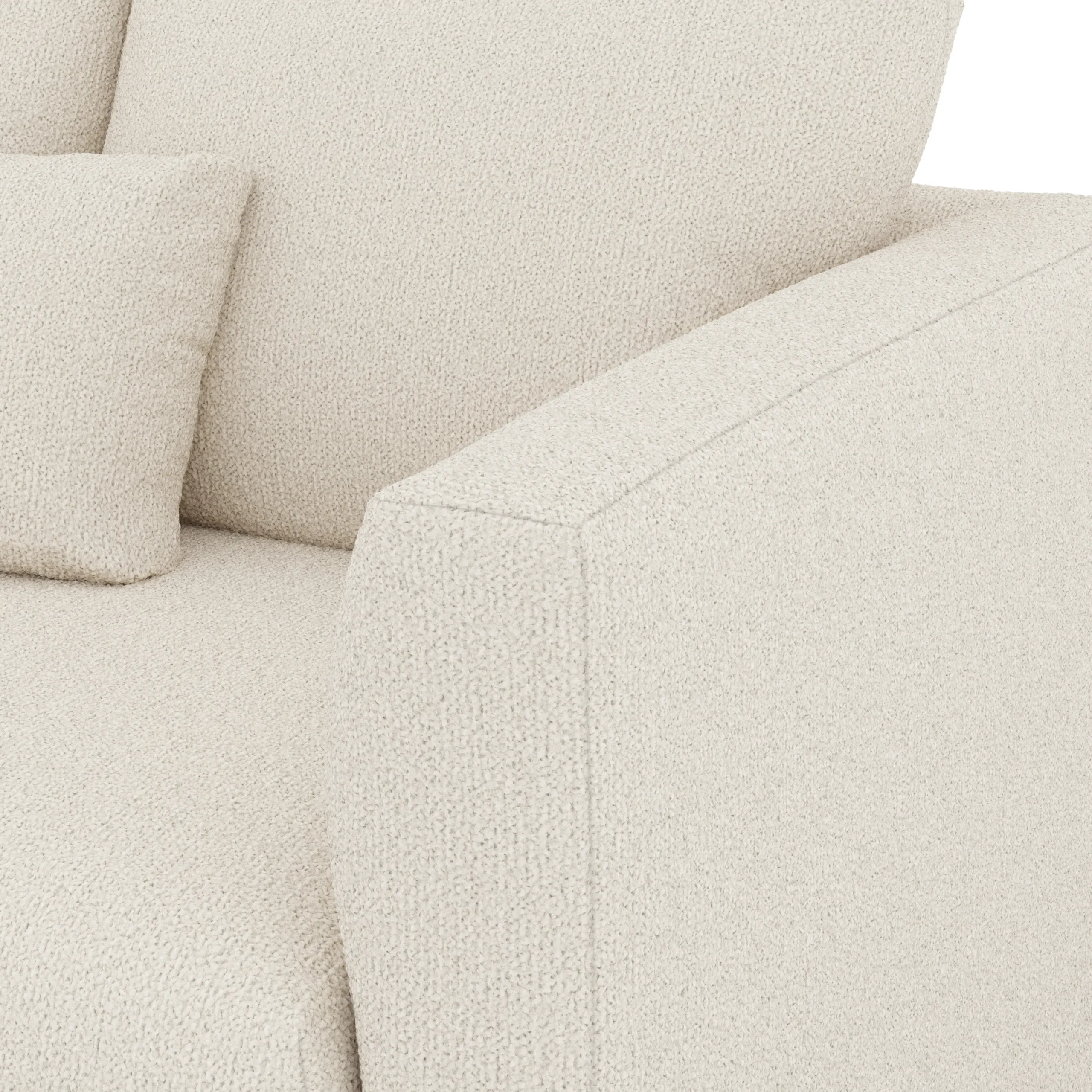 Marina 80_ Sofa - Ivory Wool Bouclé - Image 7