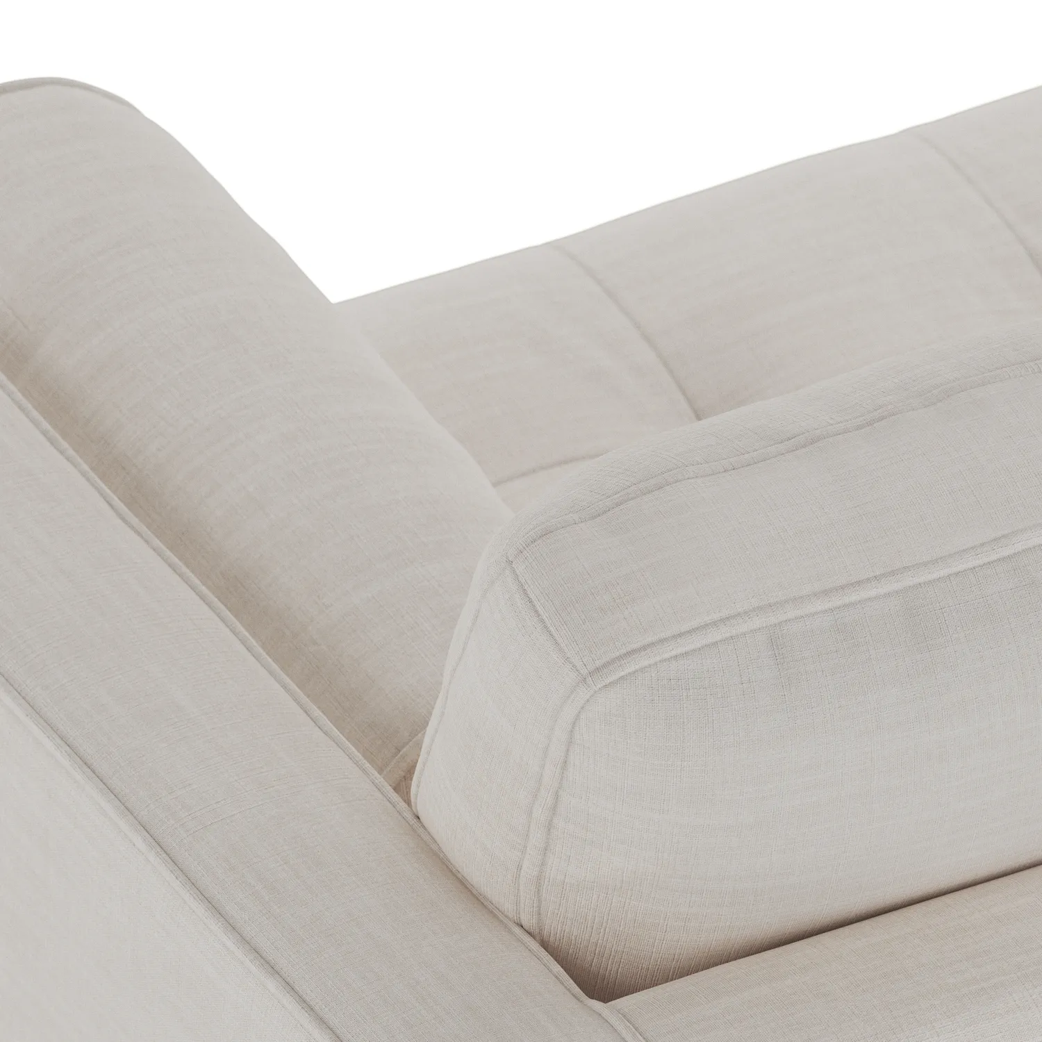 Sven 72_ Tufted Loveseat - Biscuit Cream - Image 5