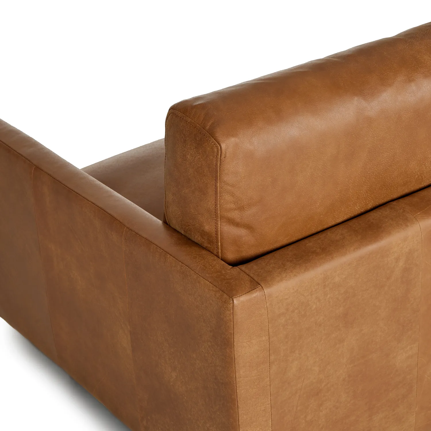 Nirvana 81_ Leather Sofa - Dakota Tan - Image 7