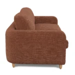 Vati 80_ Sofa Bed - Natural Oak and Napa Rust