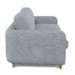 Vati 80_ Sofa Bed - Natural Oak and Silver Light Blue