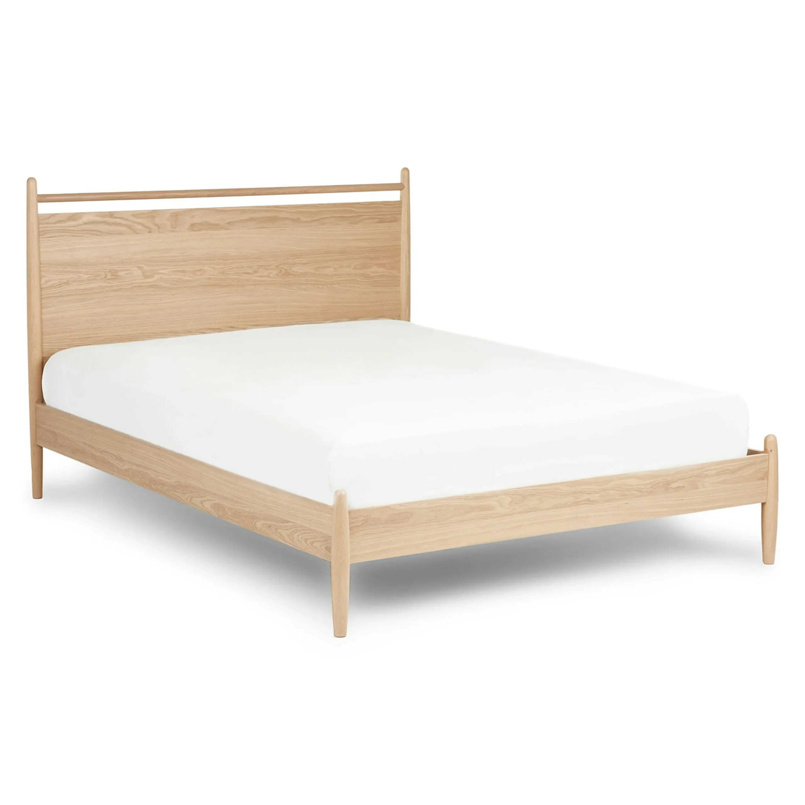 Lenia Queen Panel Bed - White Oak - Image 4
