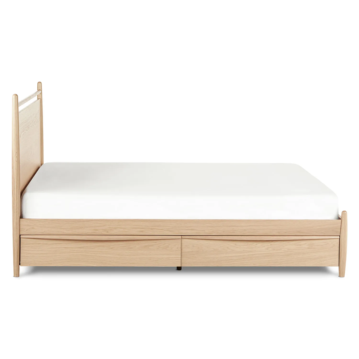 Lenia Queen Panel Storage Bed - White Oak - Image 7