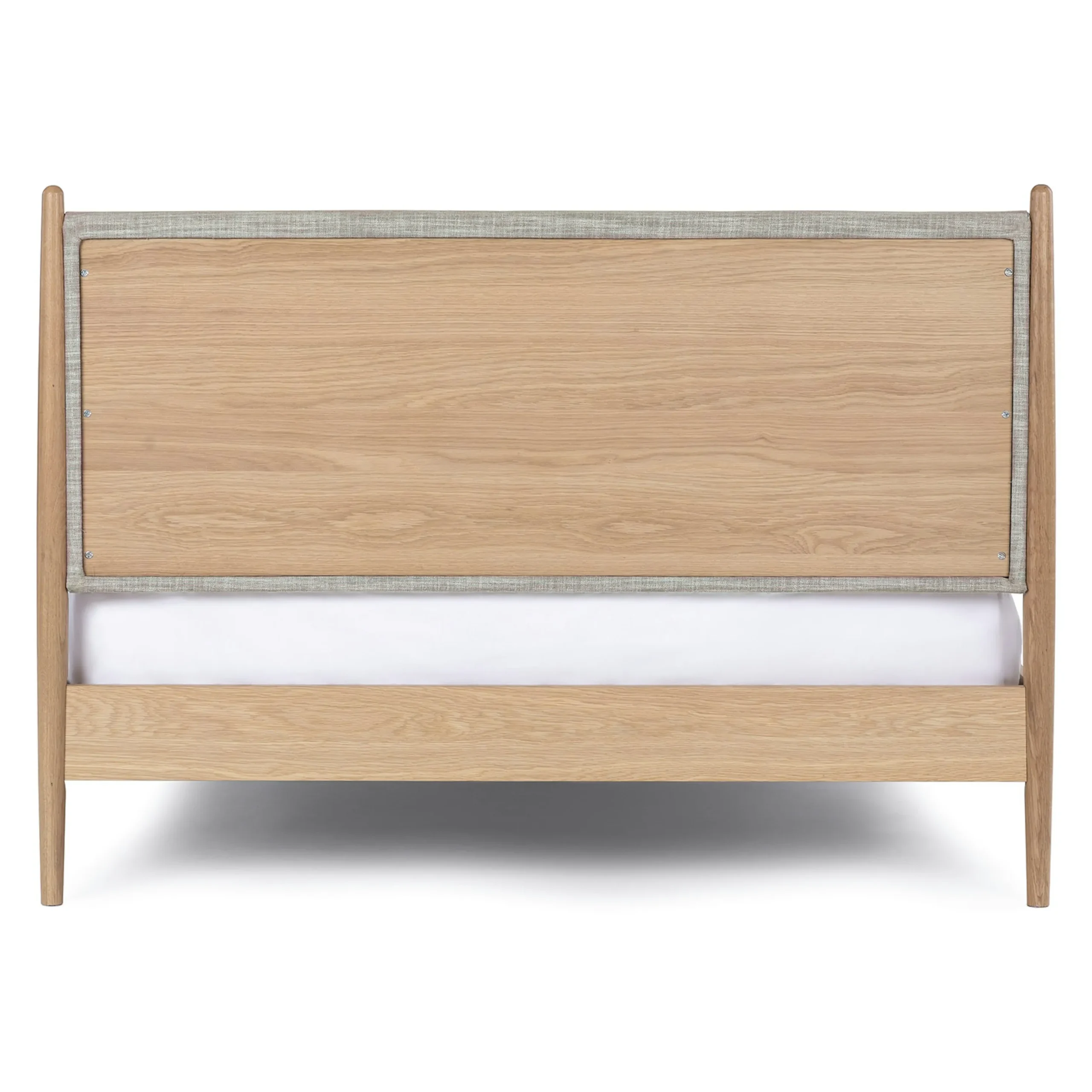 Lenia Queen Upholstered Bed - White Oak and Rain Cloud Gray - Image 7
