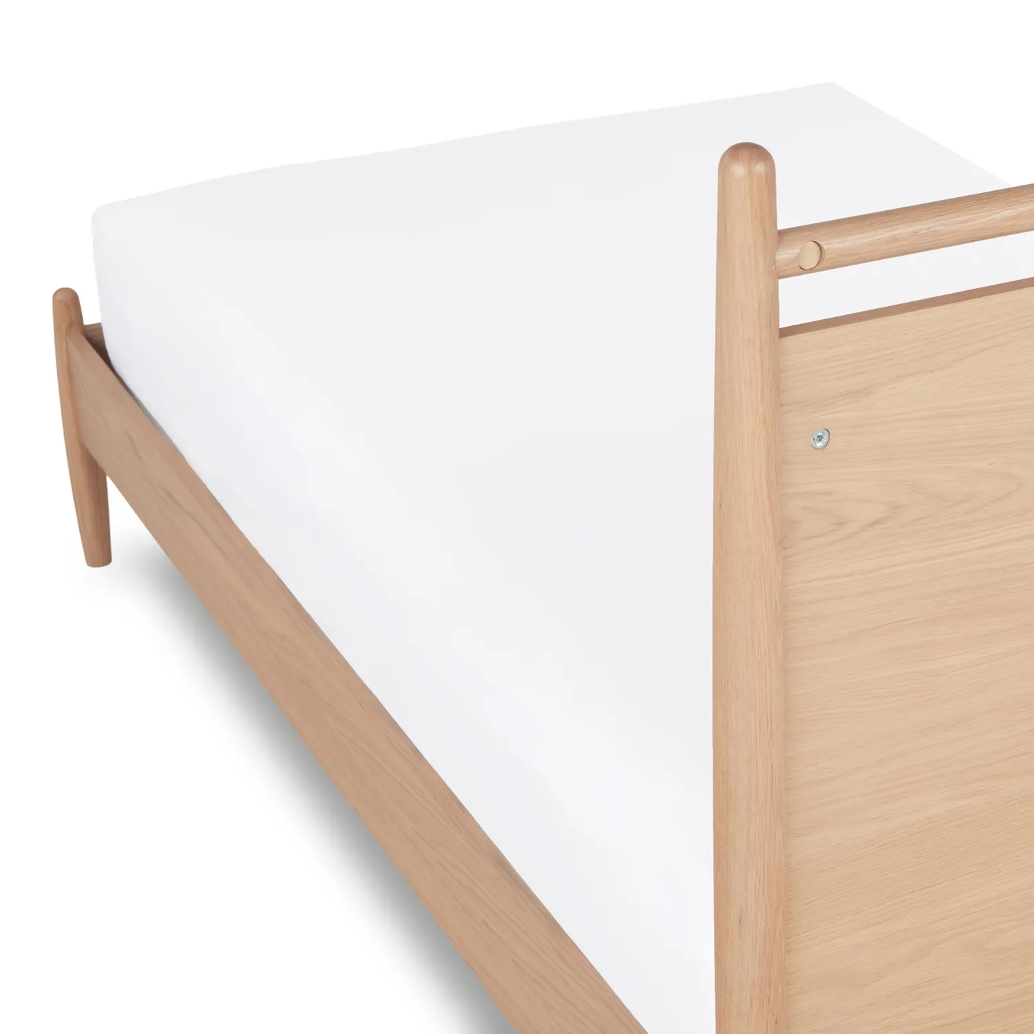 Lenia Twin Panel Bed - White Oak - Image 13