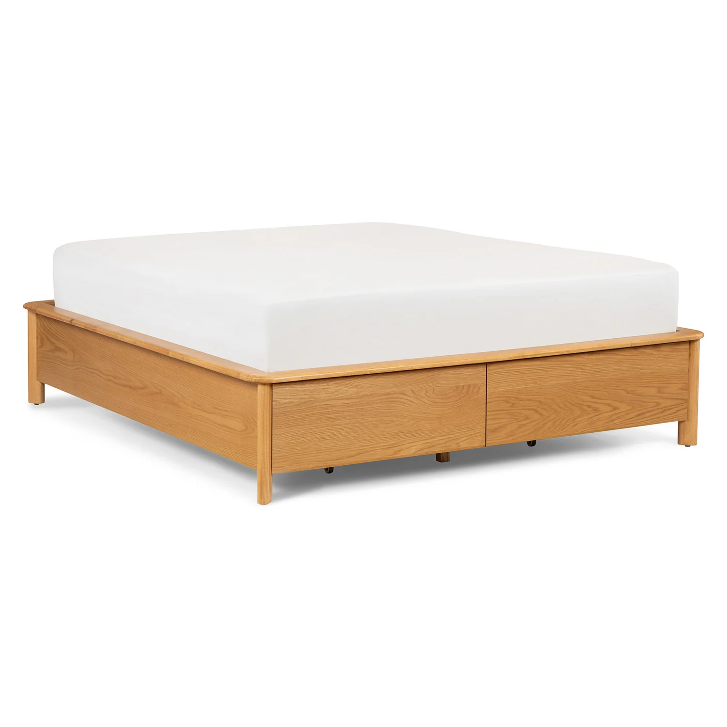 Pactera Queen Storage Bed - Oak - Image 9