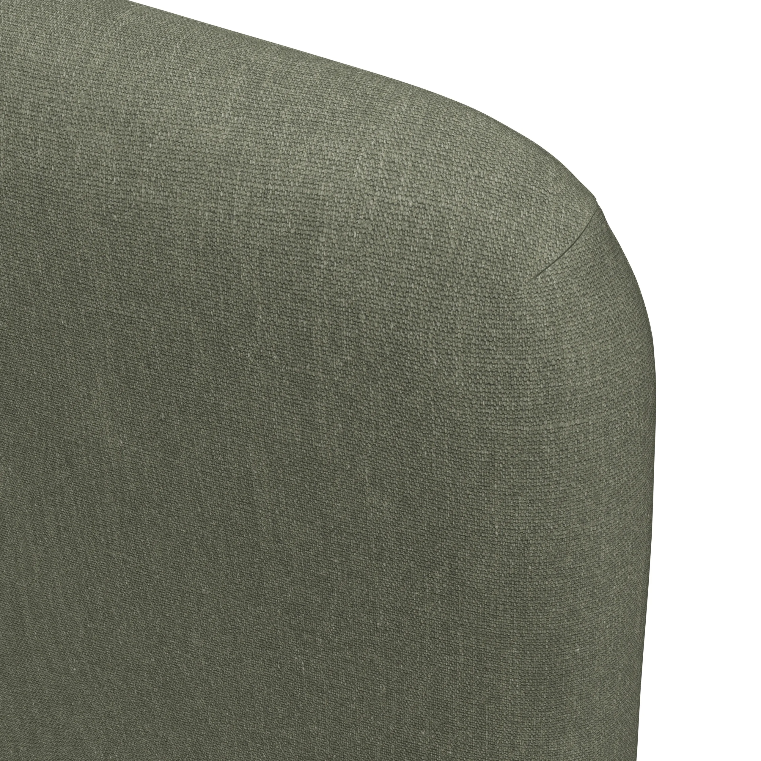 Rosin King Upholstered Bed - Smoked Oak and Welsh Green - Image 9