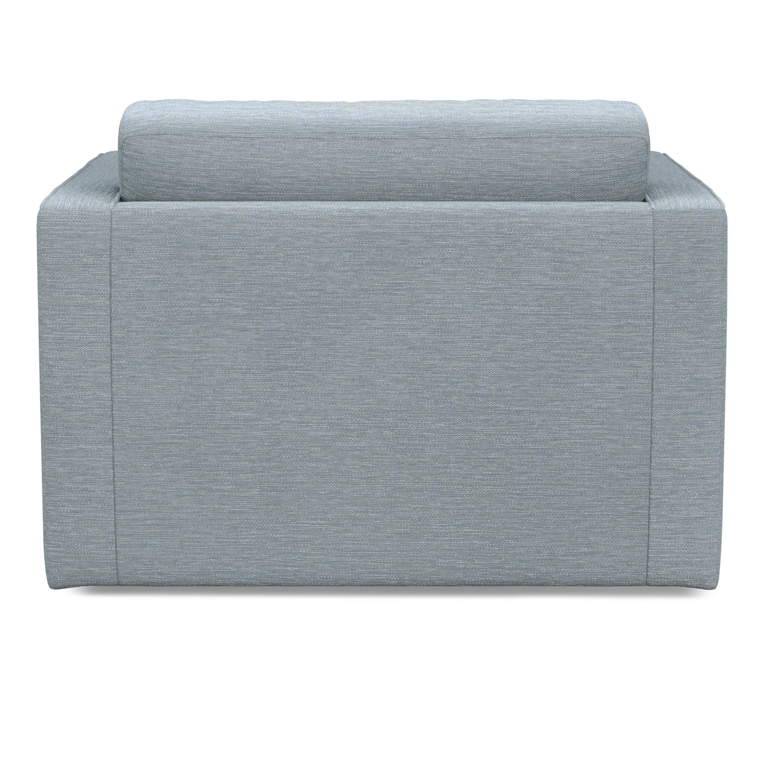 Sven 45.5_ Tufted Sleeper Chair - Silver Light Blue - Image 10