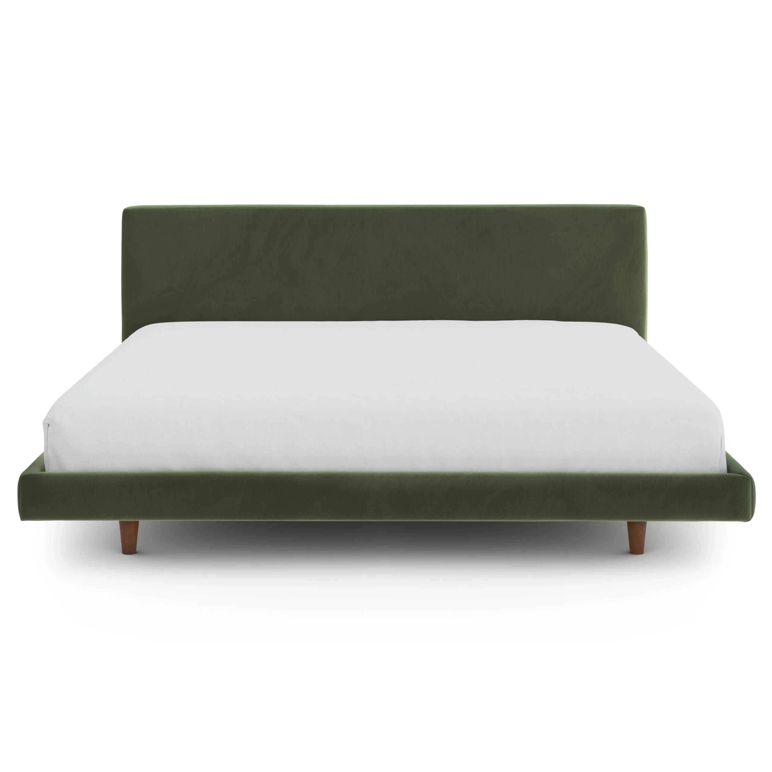 Tessu King Low Profile Velvet Bed - Hale Fir Green - Image 6