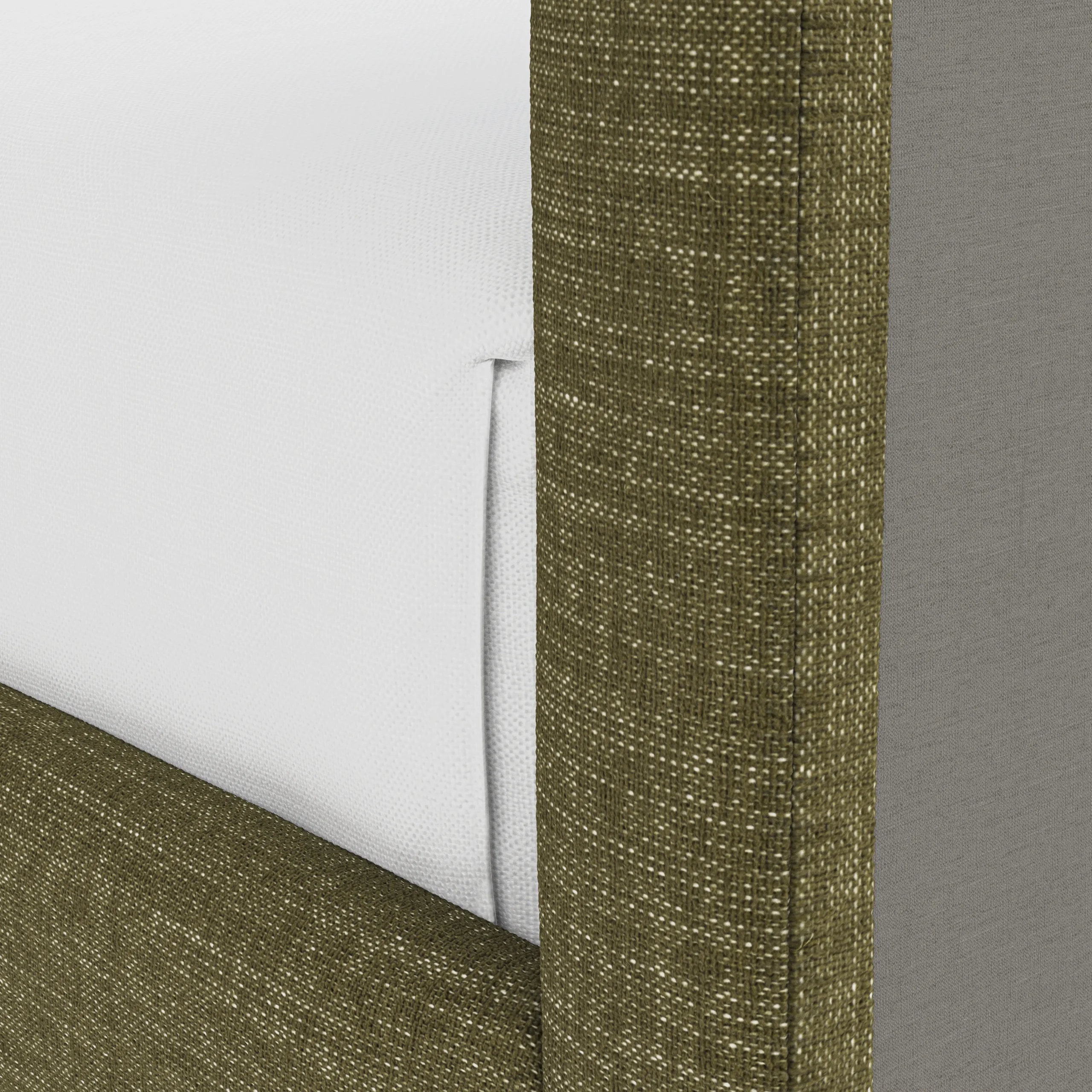 Tessu Queen Low Profile Upholstered Bed - Napa Moss - Image 5