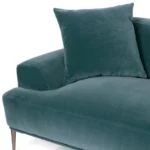 Abisko 91_ Velvet Sofa - Plush Pacific Blue
