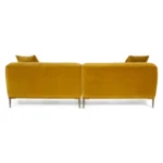 Abisko 91_ Velvet Sofa - Plush Yarrow Gold