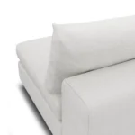 Beta 79_ Armless Modular Sofa - Quartz White