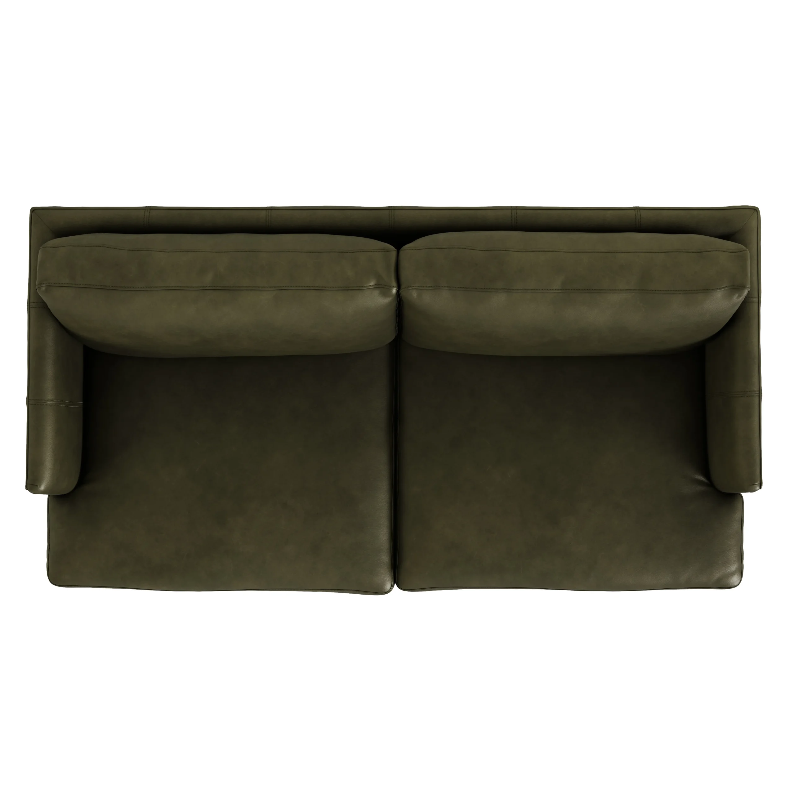 Burrard 67_ Leather Loveseat - Charme Green - Image 5