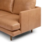 Burrard 83.5_ Leather Sofa - Bella Caramel