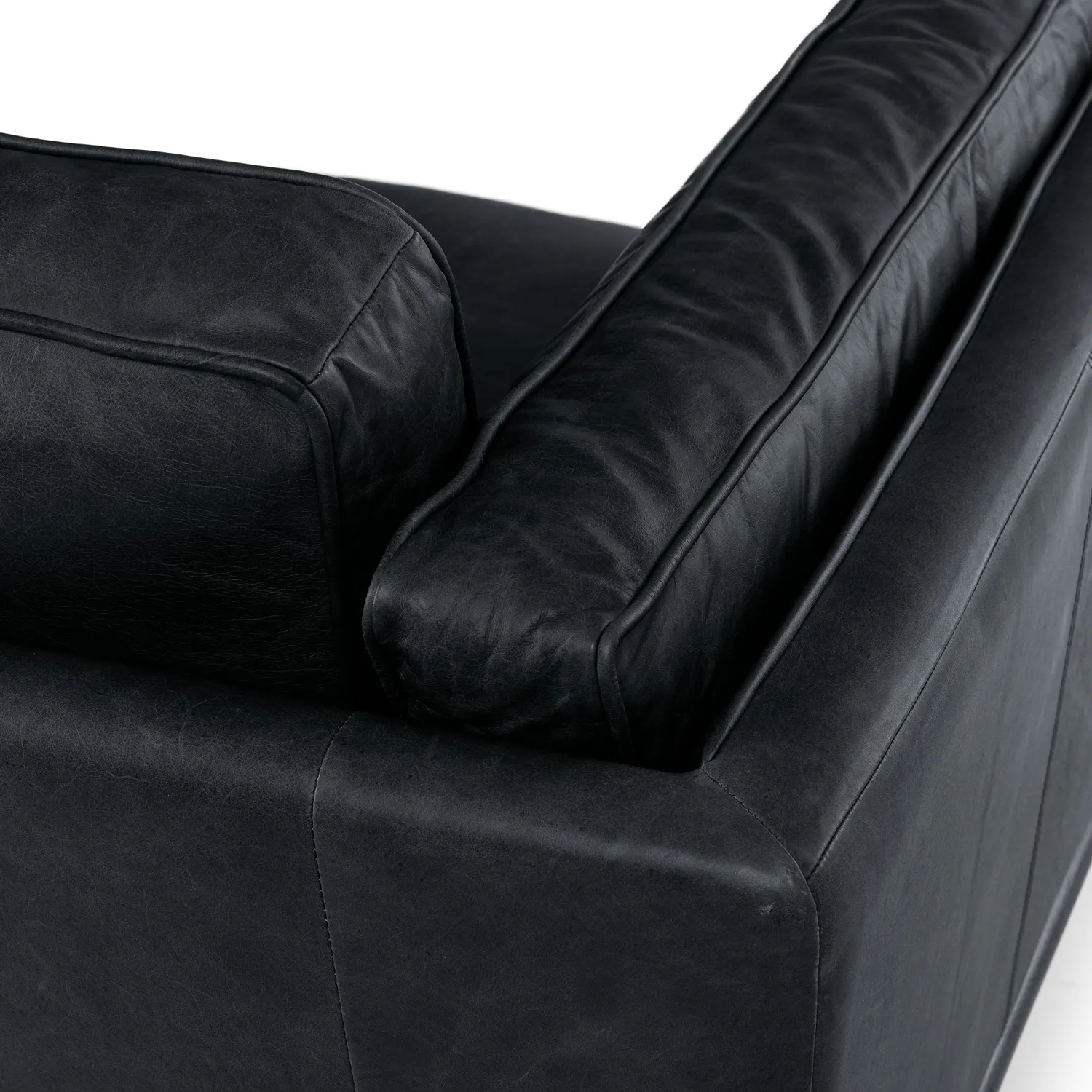 Timber 90_ Leather Sofa - Charme Black - Image 6