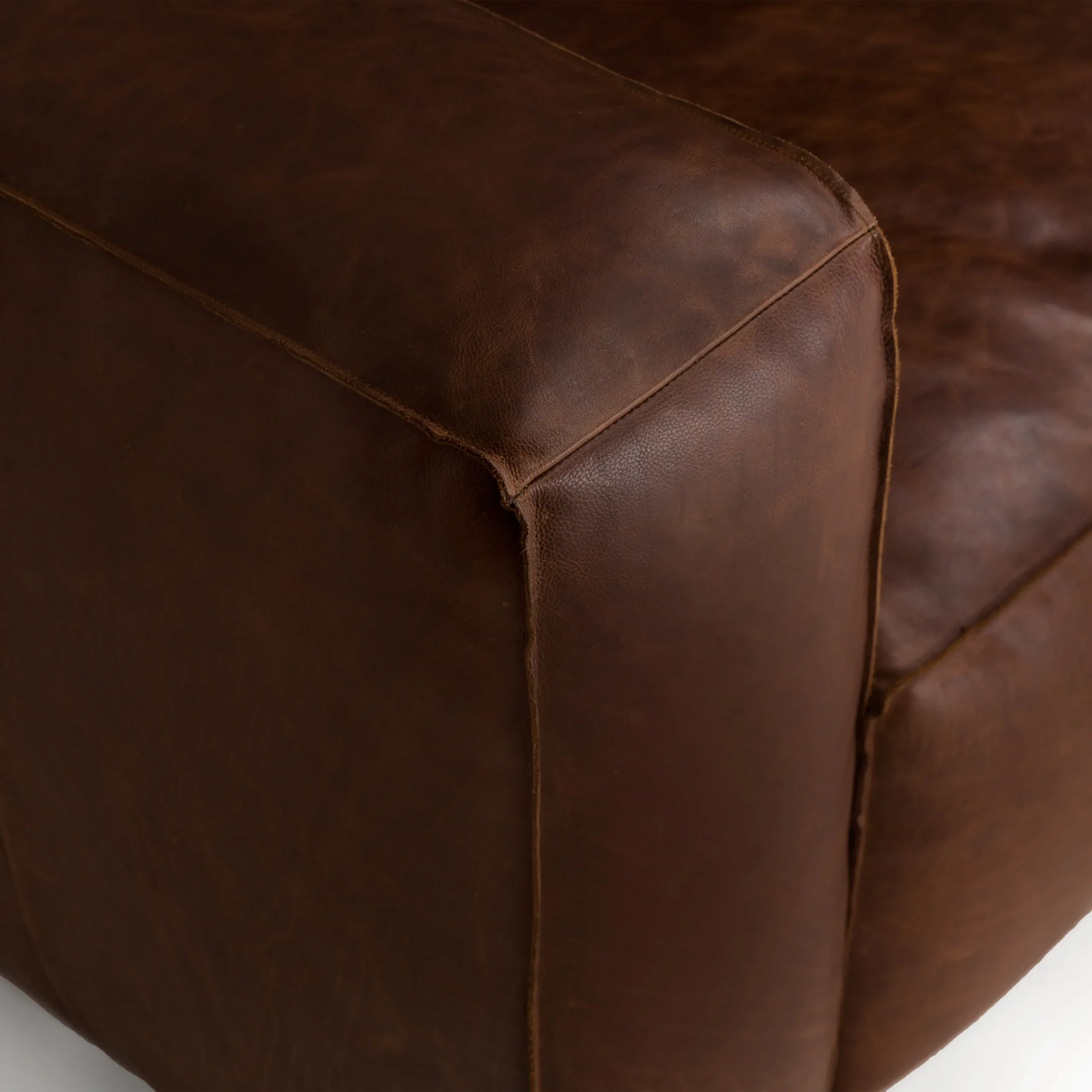 Cigar 92_ Leather Sofa - Indiana Brown - Image 8