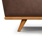 Timber 66.5_ Leather Loveseat - Charme Chocolat
