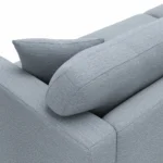 Dawn 93_ Sofa - Silver Light Blue