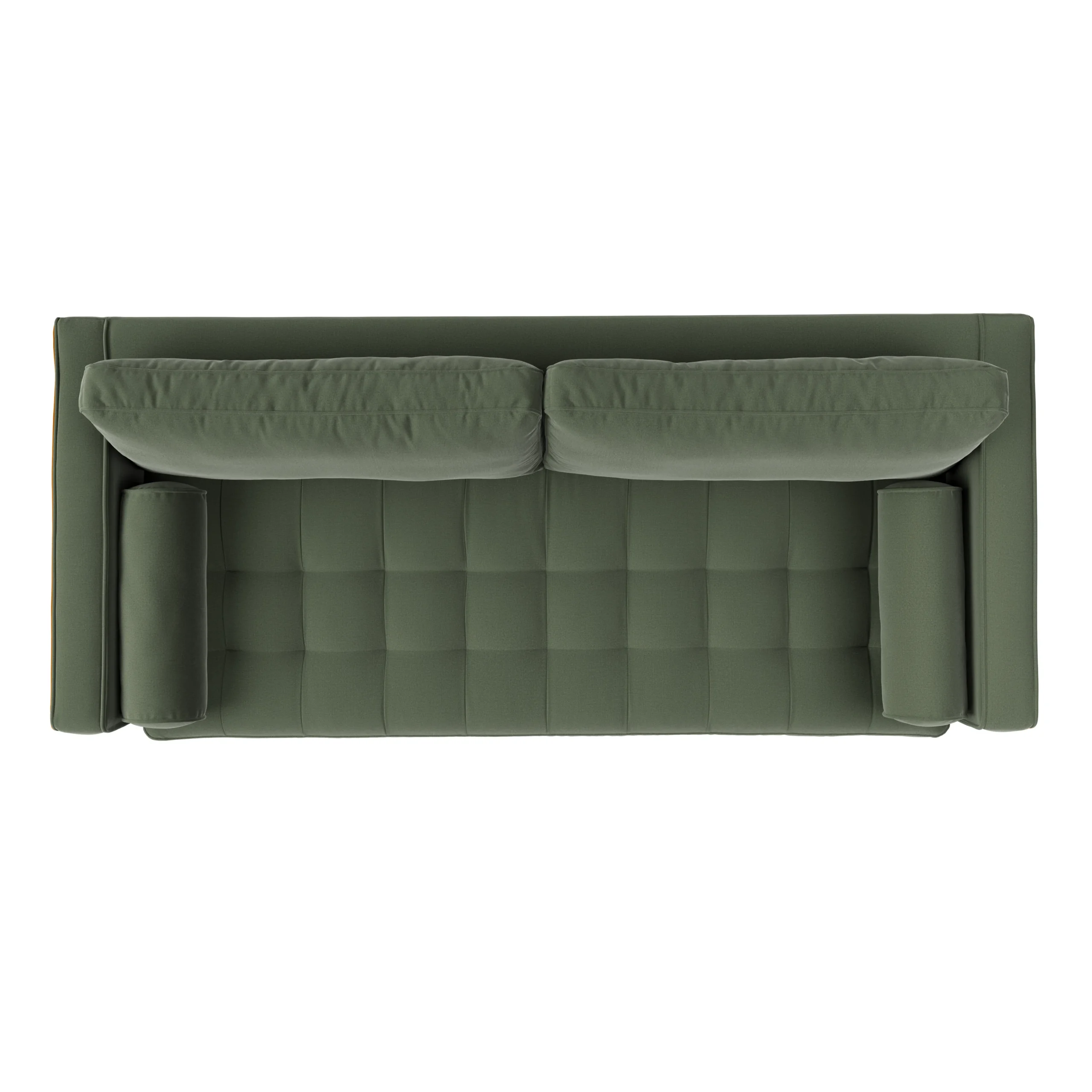 Sven 88_ Grounded Tufted Velvet Sofa - Plush Pacific Green - Image 6