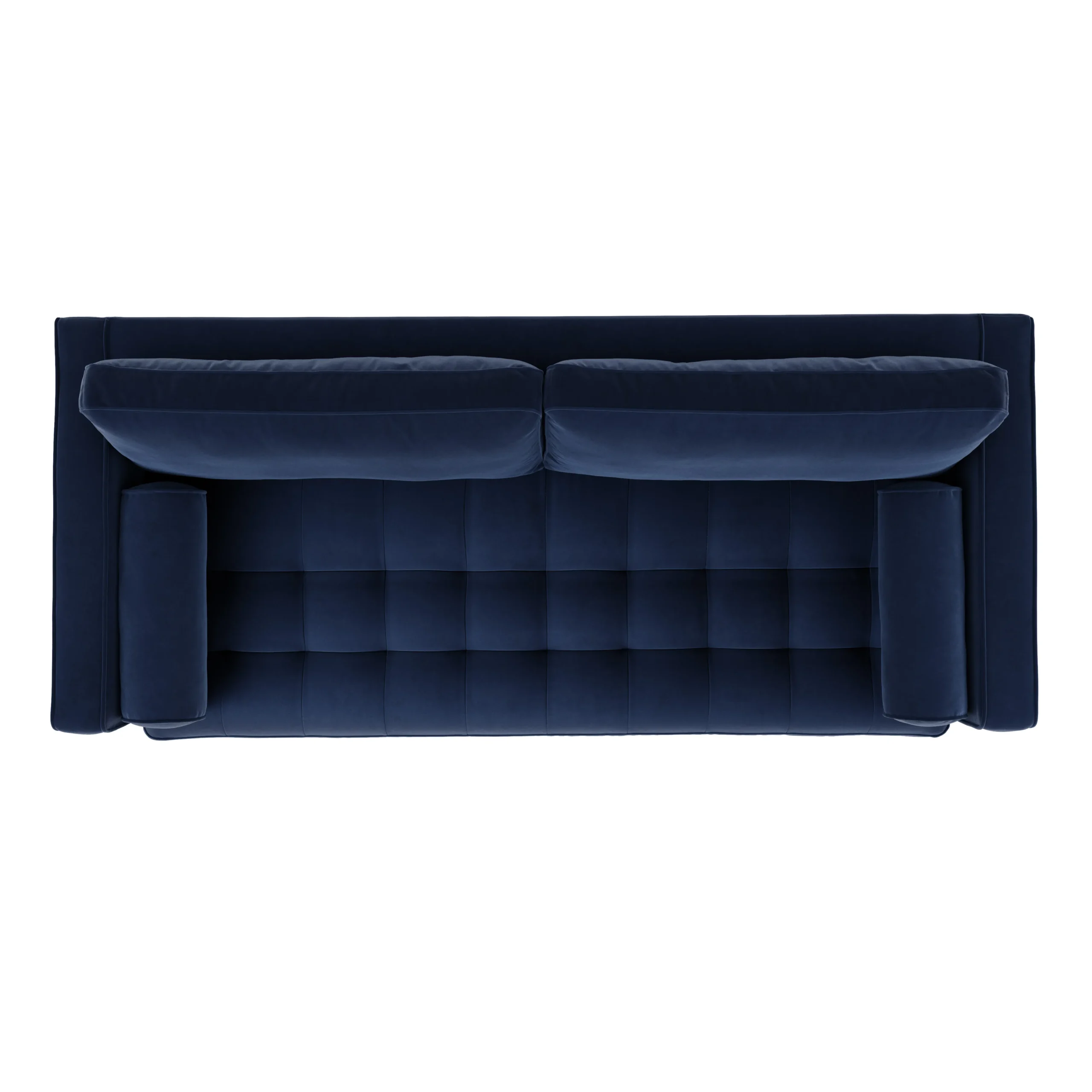 Sven 88_ Grounded Tufted Velvet Sofa - Plush Cascadia Blue - Image 6