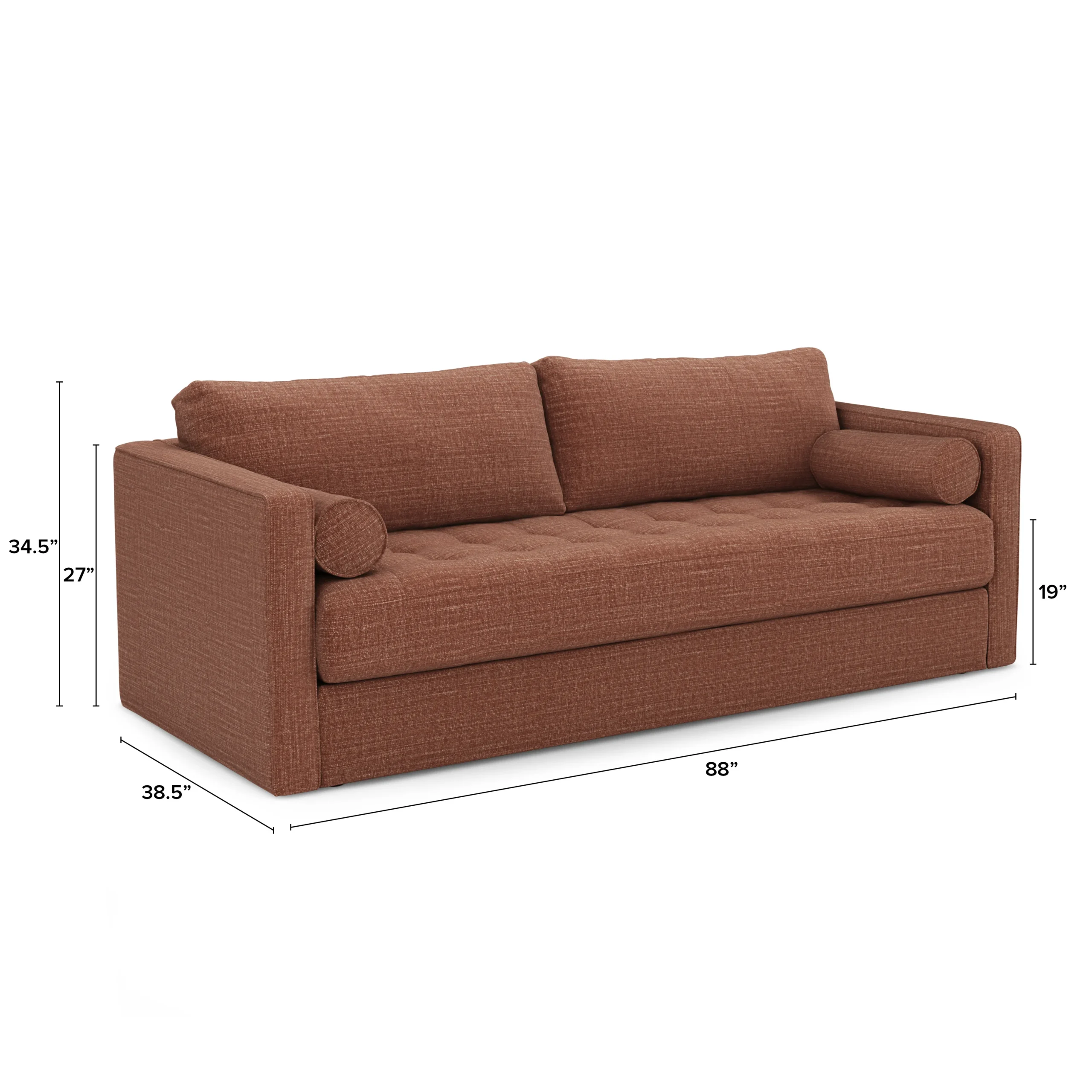 Sven 88_ Grounded Tufted Sofa - Napa Rust - Image 4