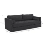 Sven 88_ Grounded Tufted Sofa - Napa Charcoal