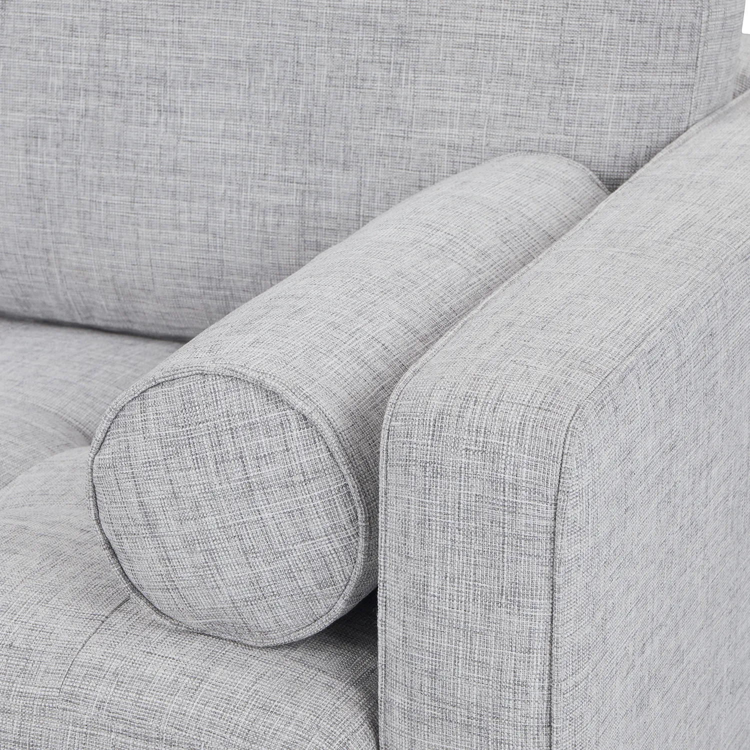 Sven 72_ Tufted Loveseat - Stone Gray - Image 6
