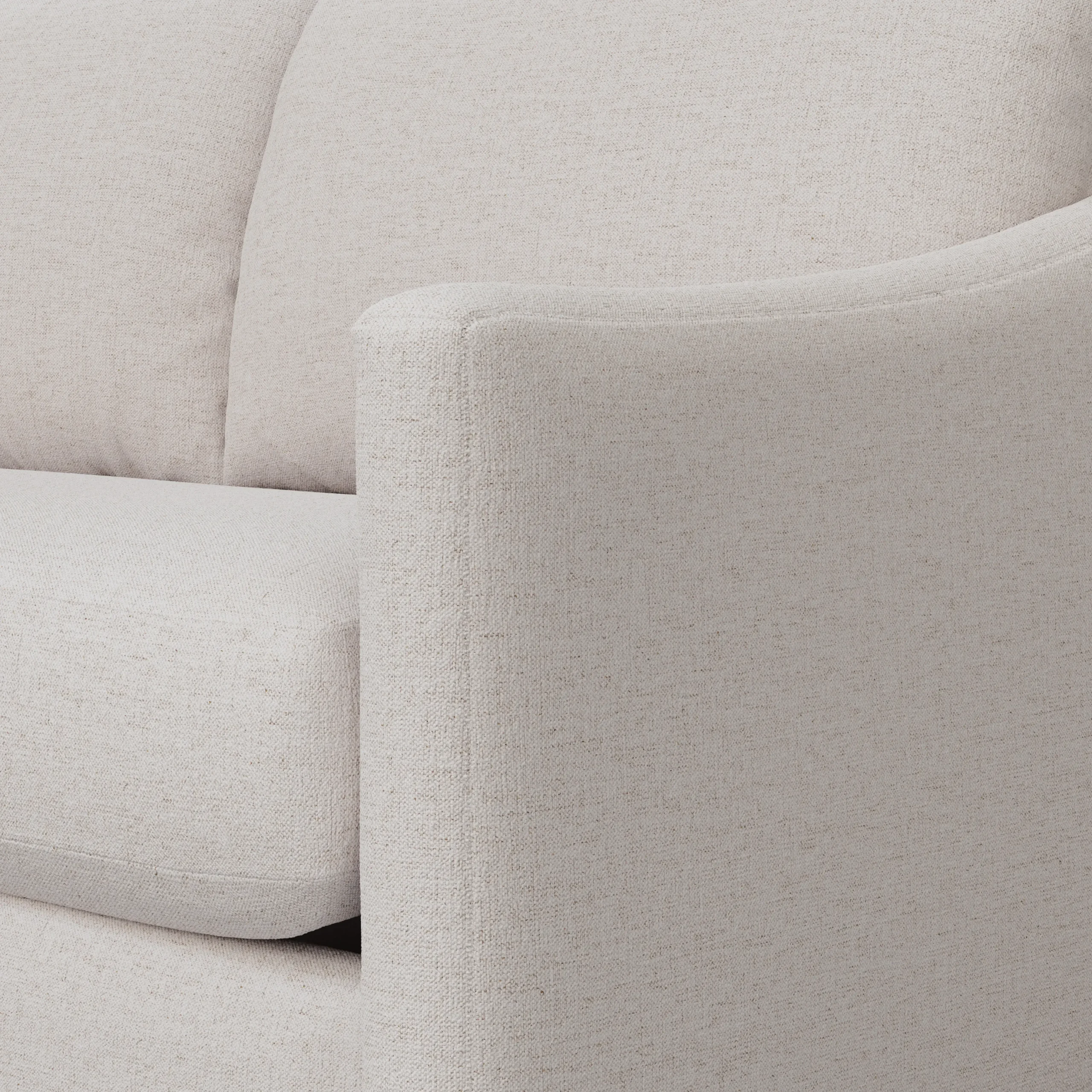 Landry 72_ Loveseat - Napa White - Image 8