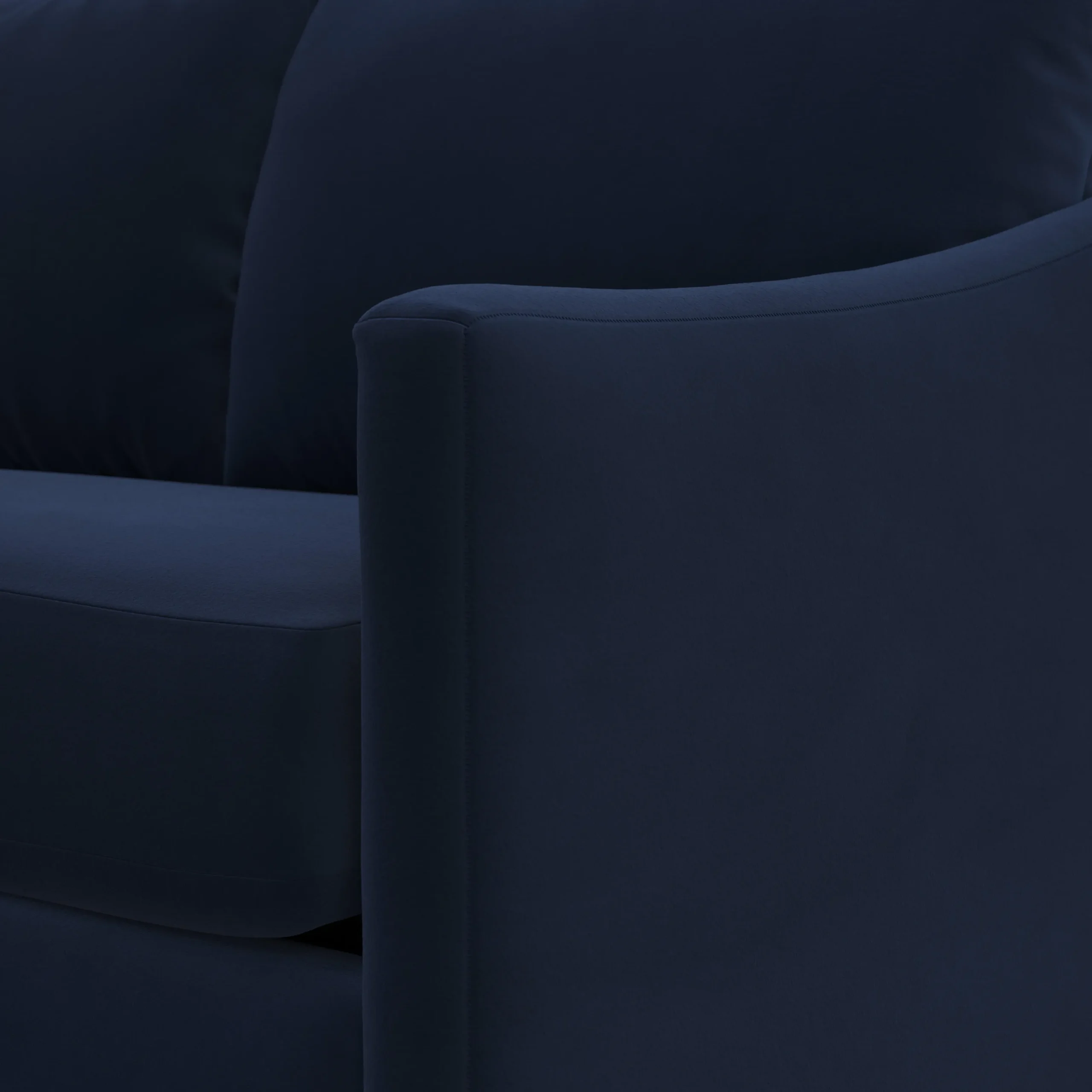 Landry 72_ Velvet Loveseat - Hale Ink - Image 8