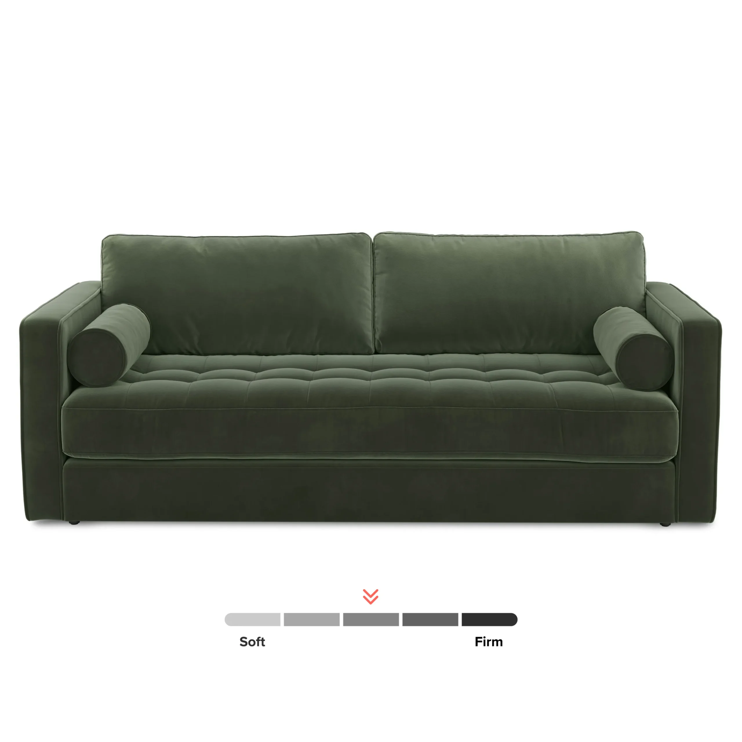 Sven 88_ Tufted Velvet Sofa Bed - Plush Pacific Green - Image 5