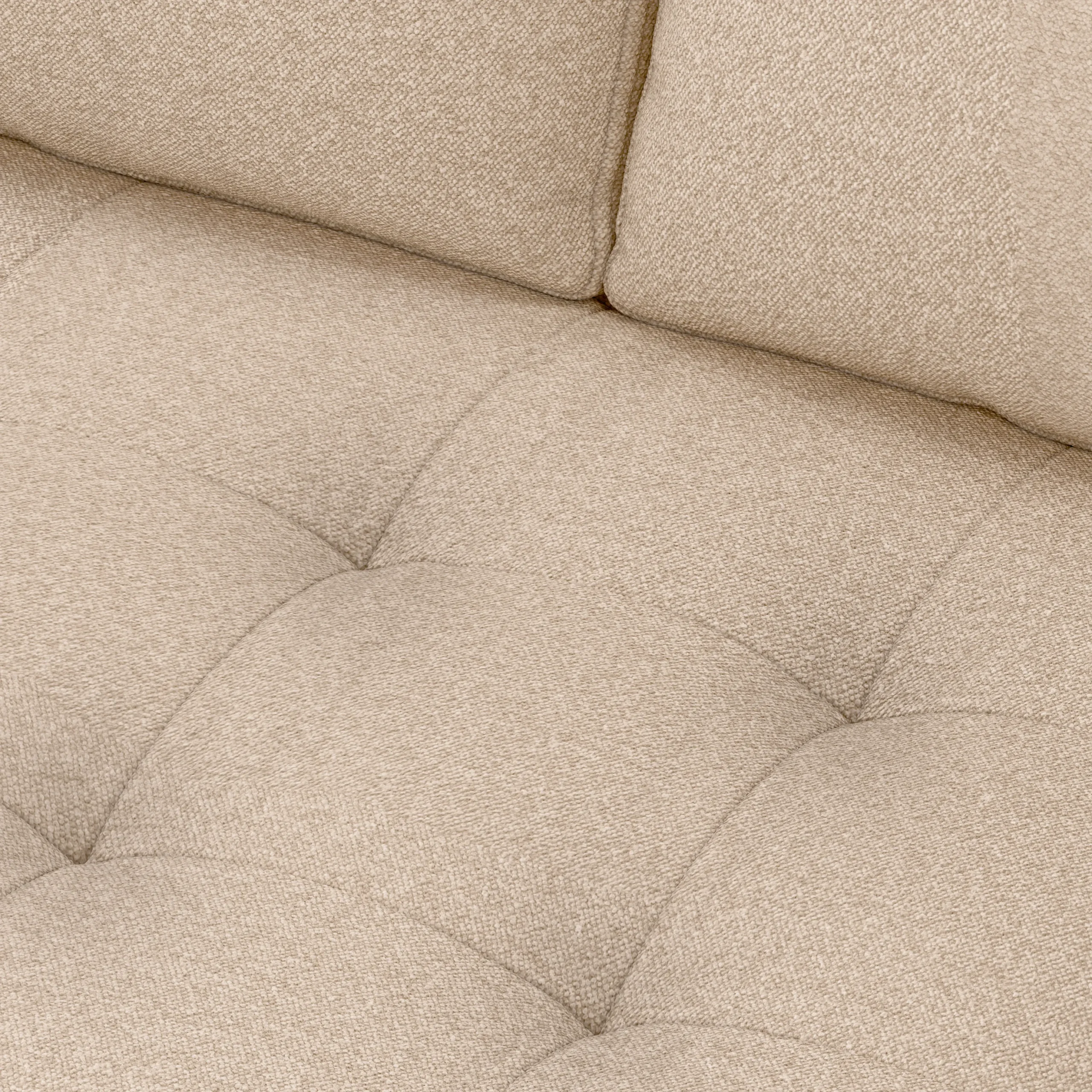 Sven 72_ Tufted Loveseat - Ratine Buff - Image 4