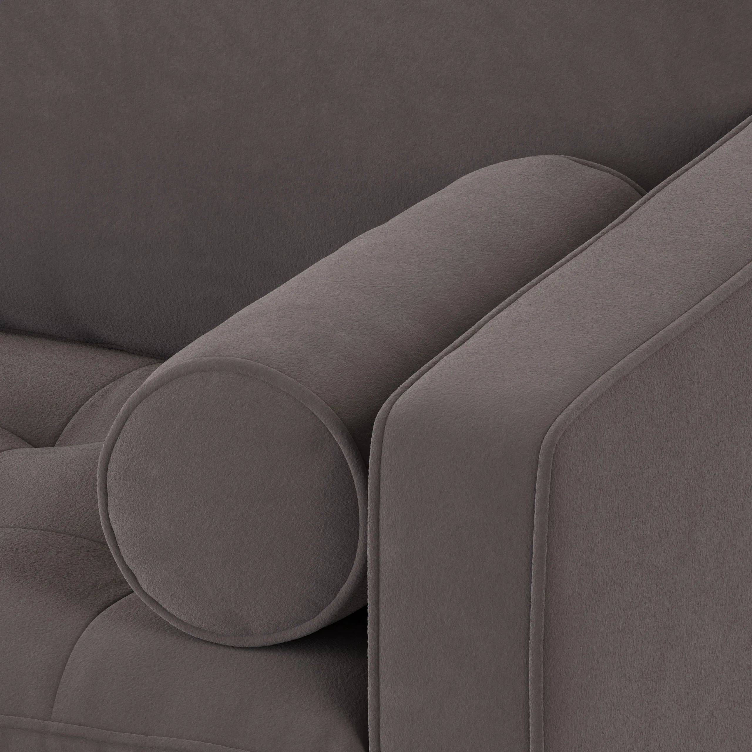 Sven 72_ Tufted Loveseat - Hale Warm Gray - Image 4