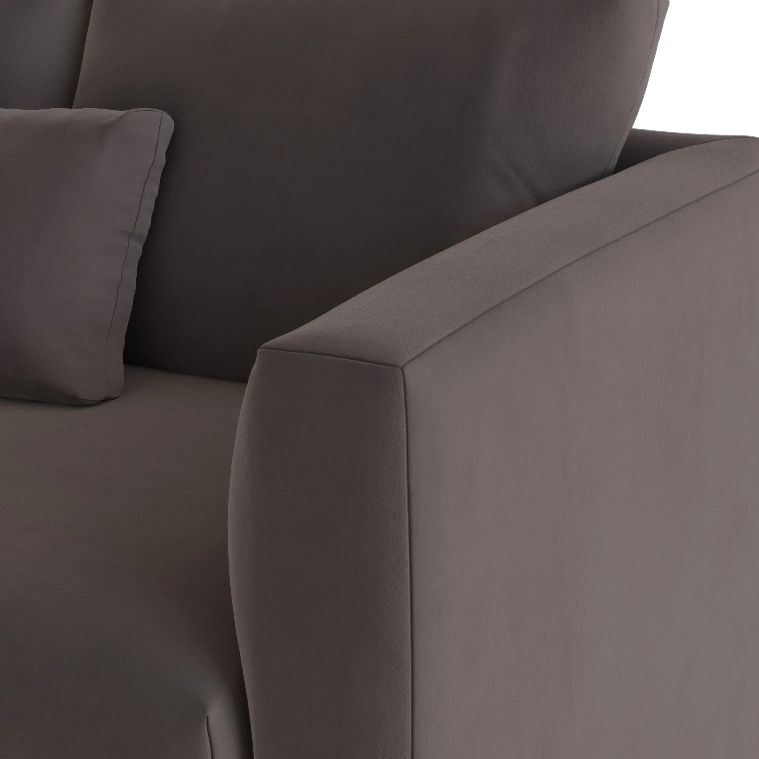 Marina 80_ Velvet Sofa - Hale Warm Gray - Image 8