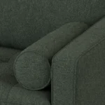 Sven 72_ Tufted Loveseat - Green Wool Bouclé