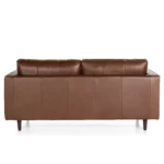 Sven 72_ Tufted Leather Loveseat - Taos Brown