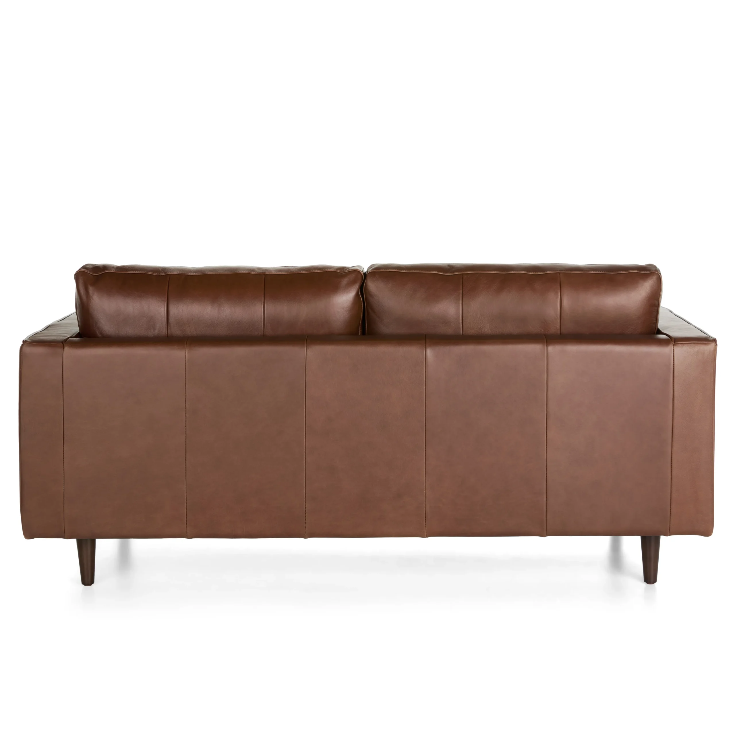 Sven 72_ Tufted Leather Loveseat - Taos Brown - Image 5