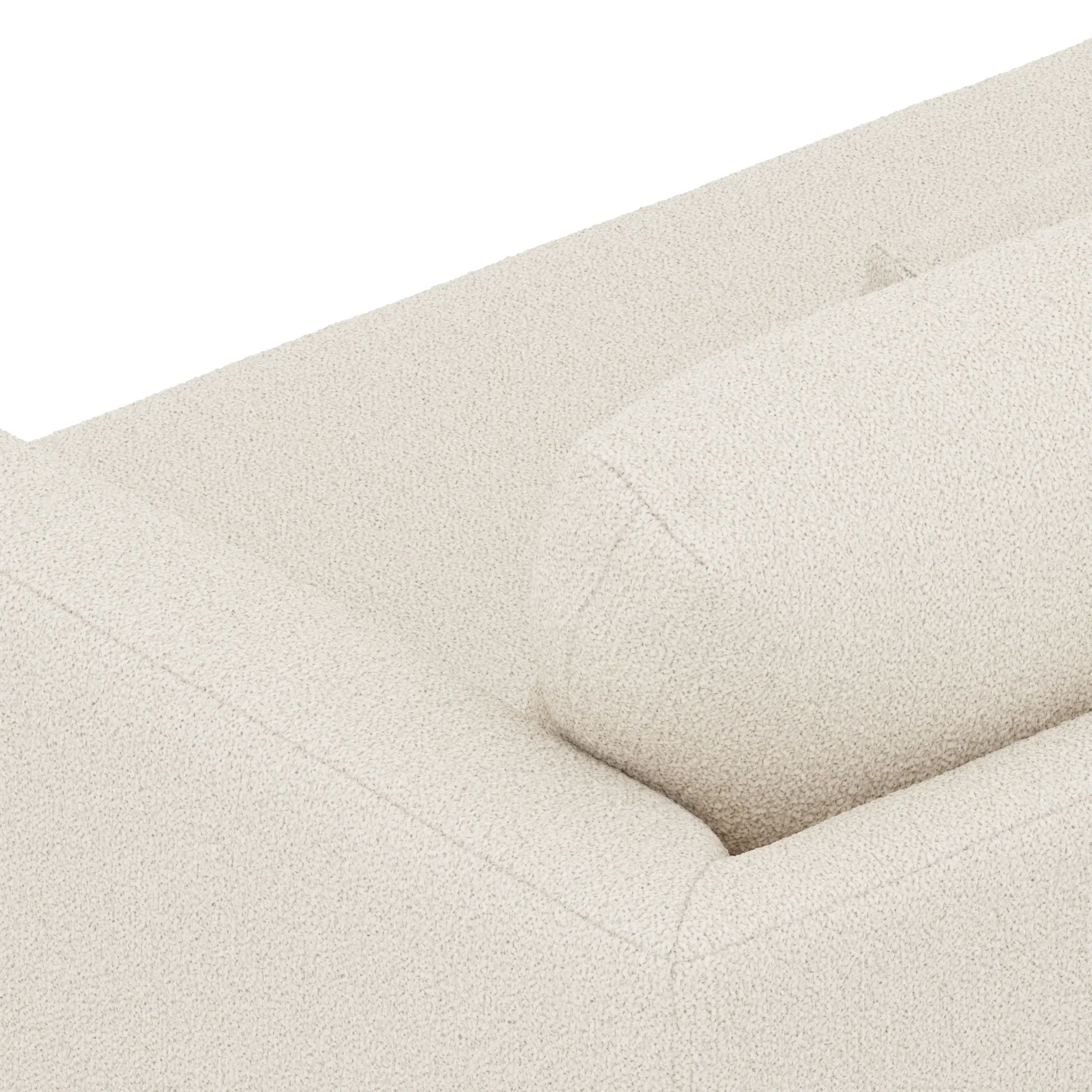 Marina 90_ Sofa - Ivory Wool Bouclé - Image 8