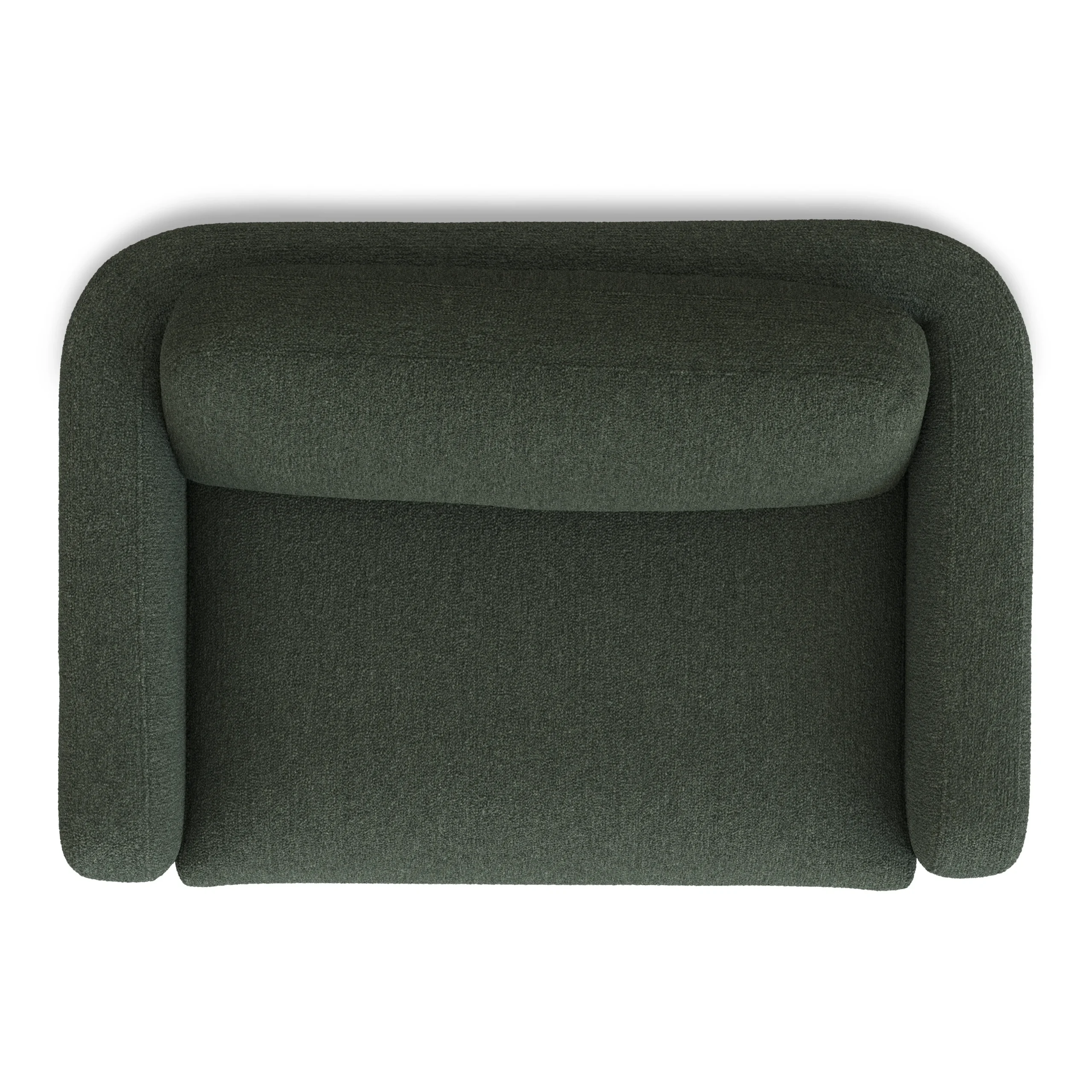 Vati 53_ Sleeper Chair - Green Wool Bouclé - Image 10