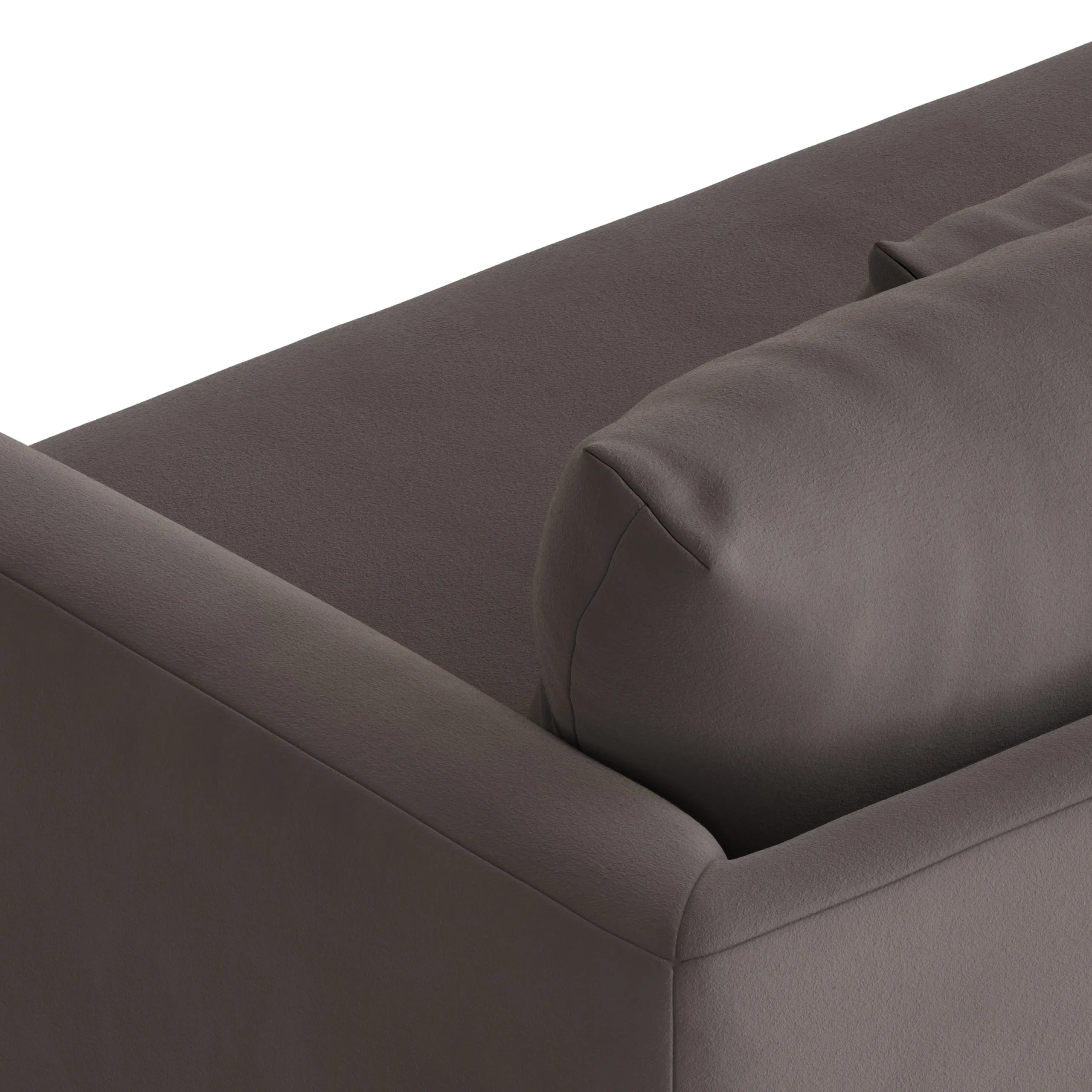 Marina 90_ Velvet Sofa - Hale Warm Gray - Image 8