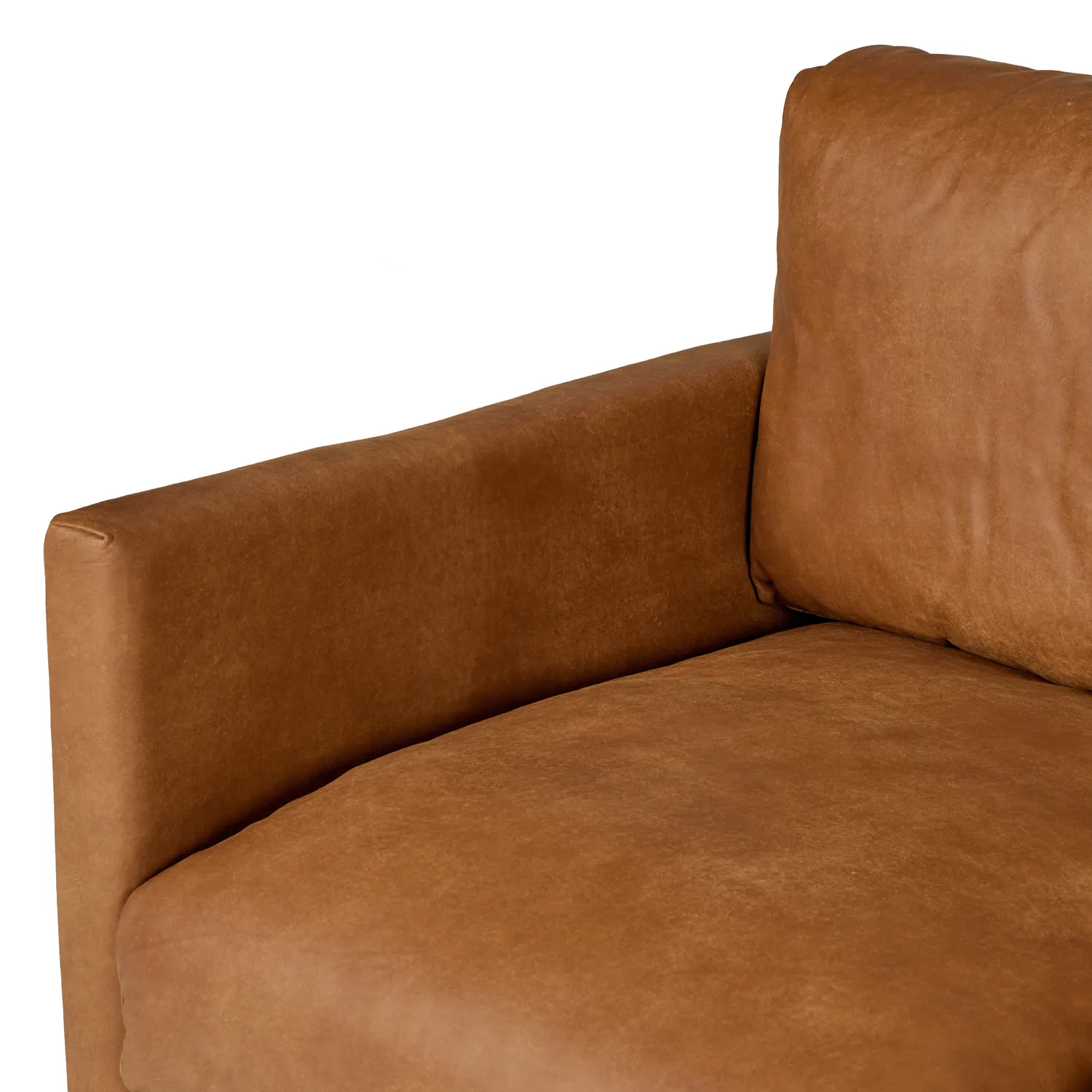 Nirvana 81_ Leather Sofa - Dakota Tan - Image 8