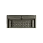 Sven 88_ Tufted Leather Sofa Bed - Charme Green