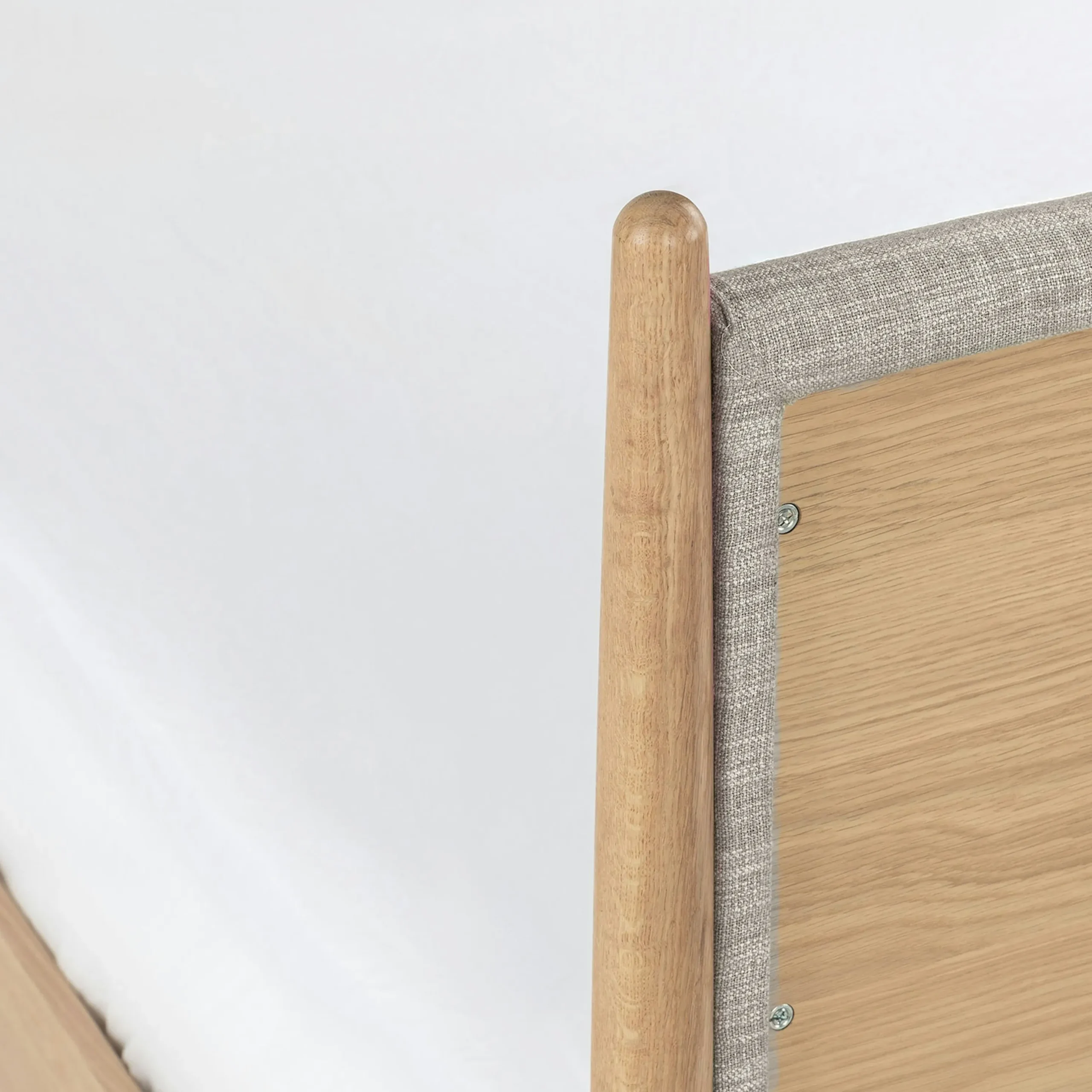 Lenia King Upholstered Bed - White Oak and Rain Cloud Gray - Image 8