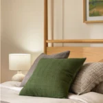 Lenia Queen Canopy Bed - White Oak