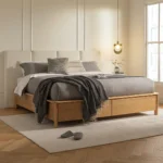 Pactera King Storage Bed - Oak