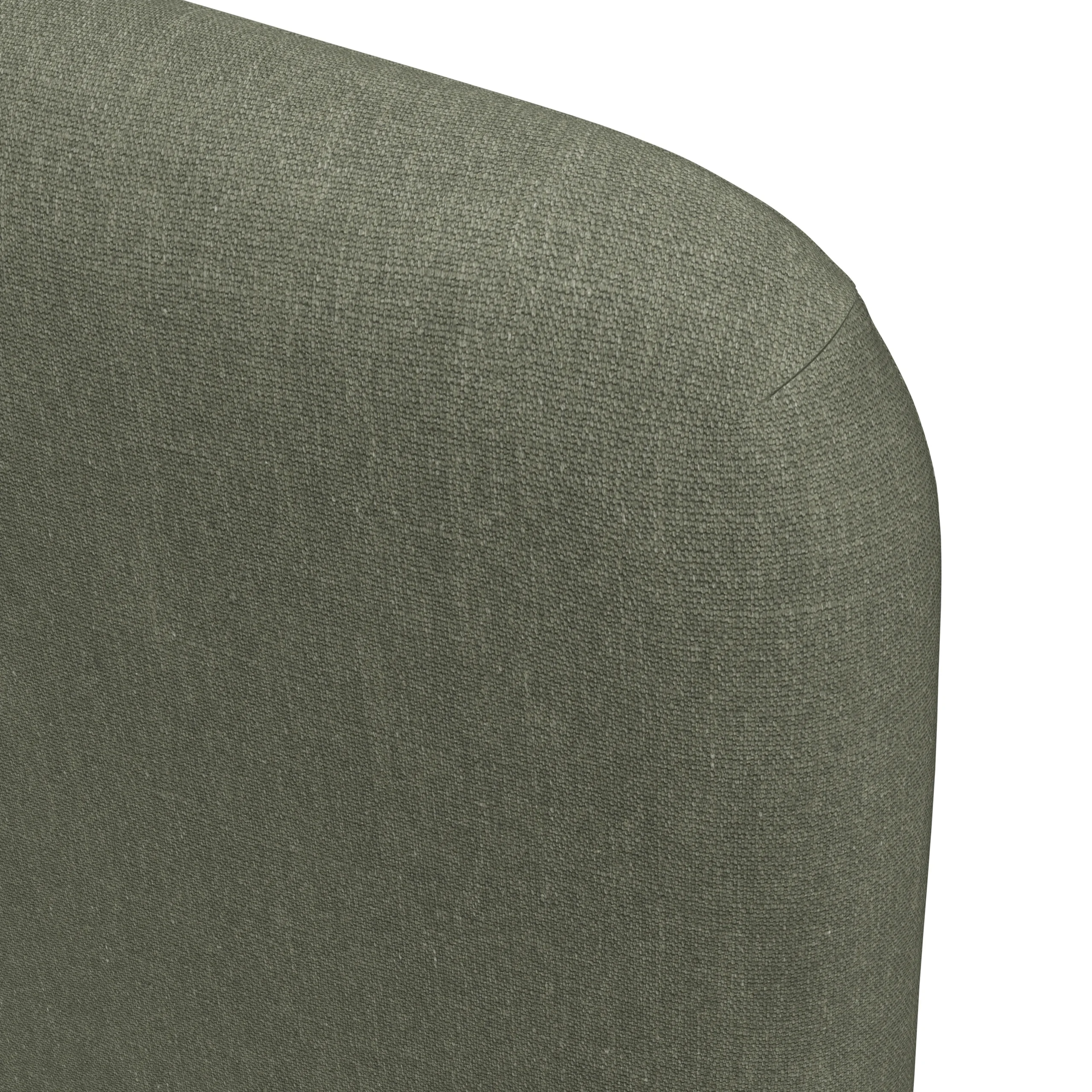 Rosin Queen Upholstered Bed - Smoked Oak and Welsh Green - Image 7