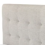 Sven King Tufted Bed - Birch Ivory