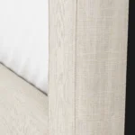 Sven King Tufted Bed - Biscuit Cream
