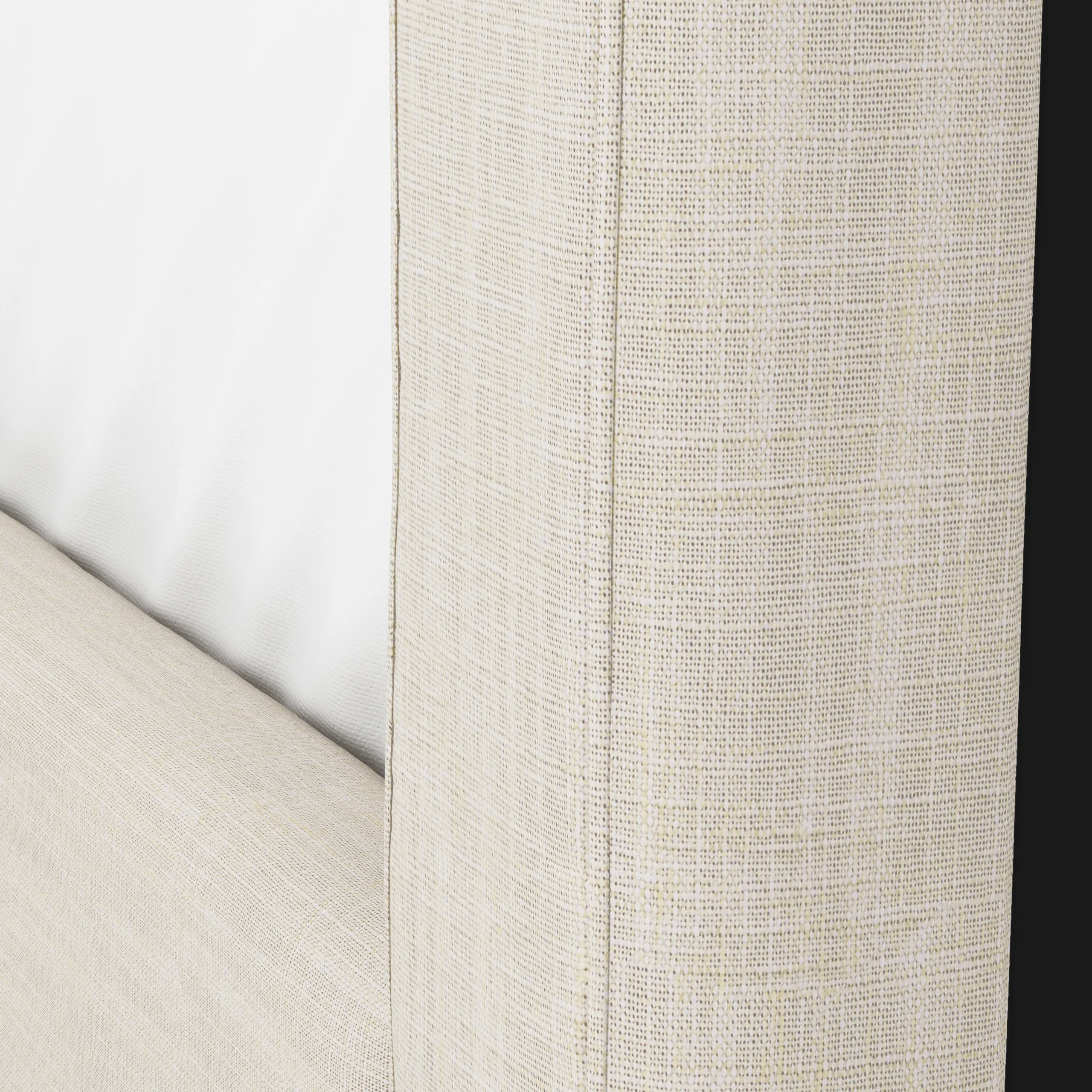 Sven King Tufted Bed - Biscuit Cream - Image 6